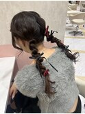 ふわふわカワイイ編み下ろしツイン♪
