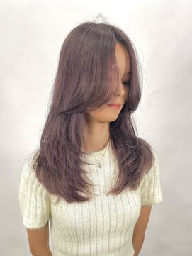 ロンドシェリ 仙台(Lond Cheri) レイヤーカットダブルカラーインナーカラーイヤリングカラー仙台