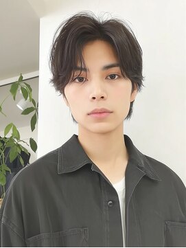 バイエイト(X８) ワックスなしツーブロックメンズセンターパート