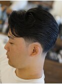 テーパーフェードカットセンターパートシェービング吉祥寺理容室