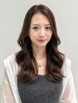 オーロ 塚口店(ORO)&nbsp;小顔レイヤーロング×艶ブラウン