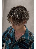 ノイ(NOI)&nbsp;ハイライトブリーチツイスパ波巻きシャドウパーマメンズパーマ