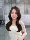 韓国レイヤー/顔周りカット/レイヤーカット/顔周りレイヤー/秋色