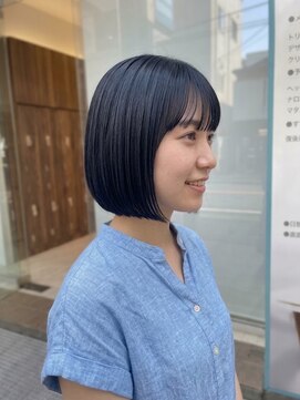 アッシュ 川崎店(Ash) まとまりやすい切りっぱなしボブ【Ash川崎店】