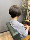大人可愛い綺麗なシルエットのショートカット×立体感ハイライト