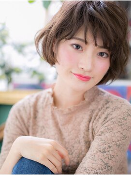 カバーヘア イヴ 戸頭店(COVER HAIR EVE) *EVE戸頭*くせ毛風♪小顔フェミニンボブa