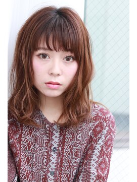 ネオリーブクレア 綱島店(Neolive Krea) ほつれパーマ×ロブ×ハイライト 人気スタイル