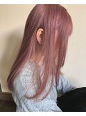 透明感カラー、ピンクベージュ