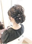 およばれ結婚式ヘアアレンジ　ヘアアレンジ　立川/立川南/八王子