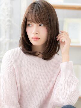 カバーヘア 上尾西口店(COVER HAIR) 重めスタイルが大人かわいいワンカールミディa上尾20代30代40代!