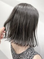 ジーナ 福岡天神(Zina)&nbsp;小顔オリーブカラーボブルフハイライトカラークールショート