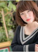 斜めバング大人かわいい前下がりグラボブc4大宮20代30代40代