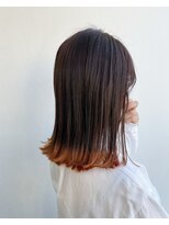 ヘアメイク オブジェ(hair make objet) 韓国ヘア 韓国スタイル 裾カラー