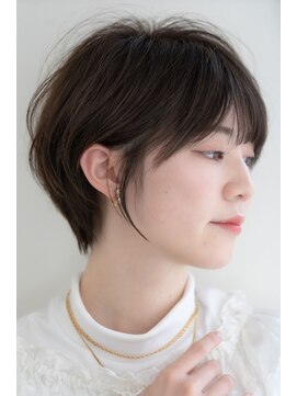 リル 7F 銀座(Rire) 【Rire-リル銀座-】ネイビーアッシュなミニボブ 20代 30代 40代