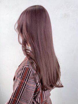 アイティーバイアルバム 藤沢店(IT by ALBUM) ピンクブラウン_外ハネボブセクションカラー_ba381242