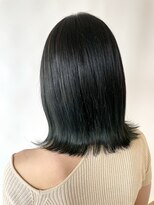 ヘアデザイン ファブロ(hair design FABRO.) ダークグレージュ/裾カラー/グリーン/髪質改善/切りっぱなし