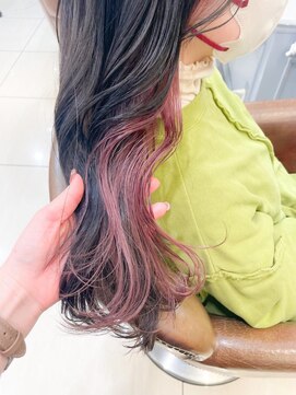 ネオリーブアイム 横浜西口店(Neolive aim) 人気のチェリーピンクインナーカラー【横浜】w