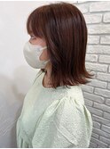 レイヤーボブ×レッドブラウン