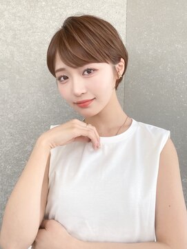 ロンド レグリーズ 立川(Lond leglise) ショート×顔周り×前髪×シルキーベージュ×グレージュカラー