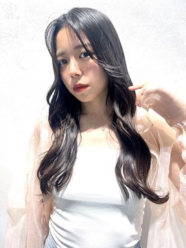 ロンド ストラーダ 心斎橋(Lond strada) 韓国前髪顔周りロング×インナーグレージュ[心斎橋/髪質改善]