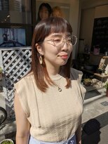 ヒカリス 東三国(HIKARIS) 笑顔溢れる/ワイドバング/ミディアムヘア/インナーカラー