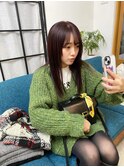 ブリーチなしカシスブラウン