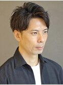 ツイストスパイラルアップバングツーブロック