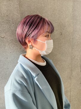 ヴェルダ 池袋店(verda) ラベンダーカラー×ショートスタイル
