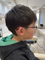 アッシュ 仙川店(Ash)&nbsp;キッズカット　アシンメトリーツーブロックショートカット