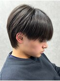 黒髪マッシュナチュラルマッシュメンズヘア韓国ツーブロック