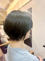 ヘアー グリーン(hair green) 襟足スッキリショートボブ【髪質改善/百合ヶ丘】