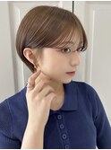 髪質改善＊ハイトーンカラーショート＊美髪【Zina 福岡千早】