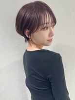 アンド ストーリーズ(&STORIES)&nbsp;前髪あり耳掛け丸みくびれ大人ショートボブ20代30代40代50代＊