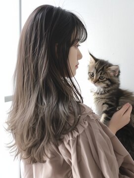 アルトリスト(Altruist Aging×HAIR&SPA) ★ダークアッシュ大人ガーリーボブ着物ミディアムレイヤーカット