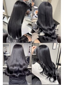 セレーネヘアー オオサカ 心斎橋店(Selene hair OSAKA) 艶髪暗髪透明感抜群ブルーブラック韓国カラー