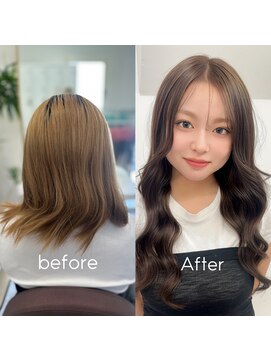 ガルボヘアー 心斎橋店(garbohair) お客様before＆after#プルエクステ#心斎橋エクステ