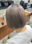 大人気！【ベージュカラー×ボブスタイル】