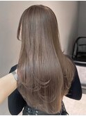 外国人風ミルクティーベージュケアブリーチ堀江