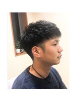 ヨシザワインク プレミアム 横浜 桜木町店(YOSHIZAWA Inc. PREMIUM)&nbsp;ナチュラルツーブロックアップバング爽やか前髪下ろし