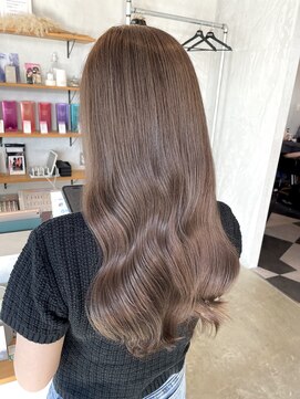 シェル 津山の手店(shel) 10代20代30代髪質改善くすみベージュ透明感