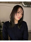 レイヤーカット　ダークトーンカラー