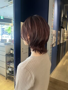 コワファースト 大分(COIFF1RST) 透明感のあるブラウンカラー！ショートウルフスタイル