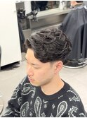 ラルフカール　フェード　海外風　センターパート　かきあげ