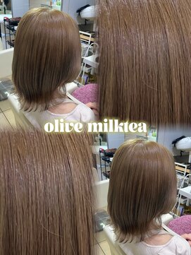 ユーフォリア 新宿店(Euphoria) 【Euphoria Miyu】オリーブミルクティー/ケアブリーチ1回