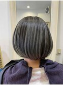 白髪ぼかしボブ