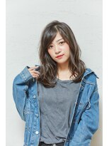 ウェーブ/アッシュベージュ/大人かわいい/パーマ/20代30代40代