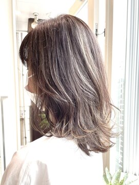 ニーフ 恵比寿(neaf) ラベンダーベージュ×ハイライト　市毛裕也