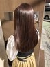【カット＆酸熱トリートメント＆カラー】カット+髪質改善Tr+全体カラー