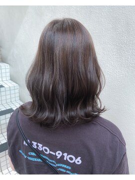 モルニ(MORNI) マロンブラウン_マロンベージュ Aラインボブ かきあげ