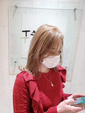 タブーセントラル(TABOO Central) 《TABOO Central》ブロンドベージュ×ウルフレイヤーカット